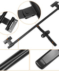 Durable stainless steel 36 inch cam bar lock provides secure, rust resistant protection for trailer doors, black finish
