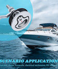 Marine grade 316 stainless steel cam latch with back plate and adjustable arm delivers secure, flush hatch access on yacht
