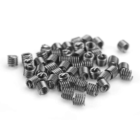 Thread Repair Insert Kit With 50Pcs Pro Grade Stainless Steel Coiled Wire Helical Thread Inserts Imperial 8-32UNC X 1.5D