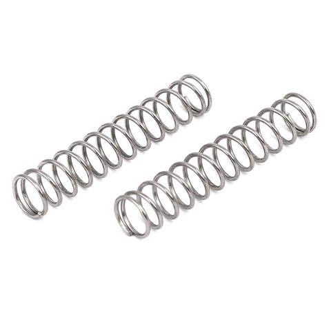 Sturdy 304 Stainless Steel Compression Spring 8mm Outer Diameter, 0.8mm Wire, 40mm Free Length, Silver Tone, Pack of 10