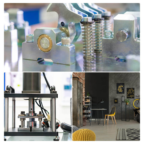 Pro Grade Heavy Duty Stainless Steel Compression Springs Pack Of 5, 15mm Outer Diameter, in machinery setup and home setting