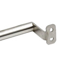 Side view of Sliding Door Handle Set Stainless Steel 7.5 Inch Total Length With 6.8 Inch Hole Center Barn Door Pulls silver finish