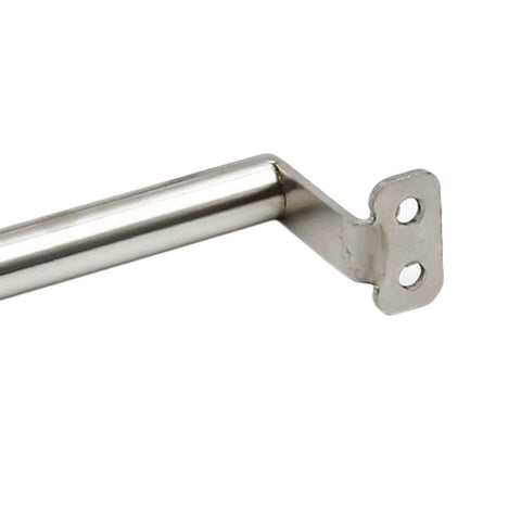 Side view of Sliding Door Handle Set Stainless Steel 7.5 Inch Total Length With 6.8 Inch Hole Center Barn Door Pulls silver finish