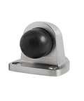 Stainless Steel Door Stopper With Rubber Silencer And Heavy Duty Buffer For Noise Reduction And Door Protection Solid Brushed Finish Durable Floor And Furniture Hardware side view