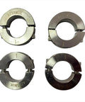 Bore 1'' Double Split Shaft Collar Stainless Steel Lock Collar Clamp Set Screw 4PCS (1'', 4) on white background