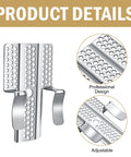 Close-up of 12 Pack Drywall Repair Clips 1/2 Inch Stainless Steel Patch Clips With 24 Screws For Damaged Walls DIY Quick Fix And Heavy Duty Patch
