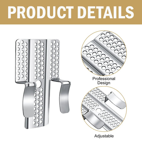 Close-up of 12 Pack Drywall Repair Clips 1/2 Inch Stainless Steel Patch Clips With 24 Screws For Damaged Walls DIY Quick Fix And Heavy Duty Patch