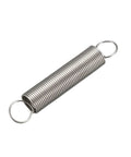 Extended Tension Spring With Dual Hook, Stainless Steel, 0.02 Inch Wire, 0.24 Inch Outer Diameter, 1.38 Inch Free Length