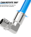 Sturdy Stainless Steel Pneumatic Male Elbow Push To Connect Fitting One Quarter Inch Tube Outer Diameter To One Quarter Inch NPT Thread 90 Degree Quick Connect Pack Of Two