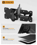Stainless Steel Gate Hardware Kit With Self Closing Hinges And Latch For Vinyl And Wood Fences Built To Last All Weather