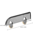 6Pcs Sliding Glass Door Wheels Kit For Cabinet Closet Wardrobe Replacement Roller, stainless steel size 60mm × 25mm × 10mm