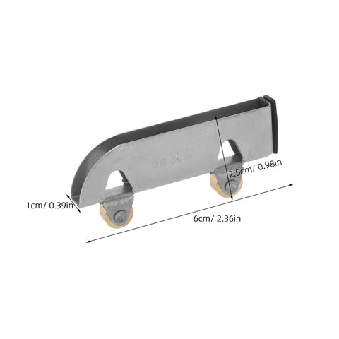 6Pcs Sliding Glass Door Wheels Kit For Cabinet Closet Wardrobe Replacement Roller, stainless steel size 60mm × 25mm × 10mm