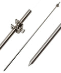 Portable Ground Rod 32 Inch Long 3/8 Inch Diameter Stainless Steel 304 With Preinstalled Ground Clamp Posts For Electric Fences Antennas