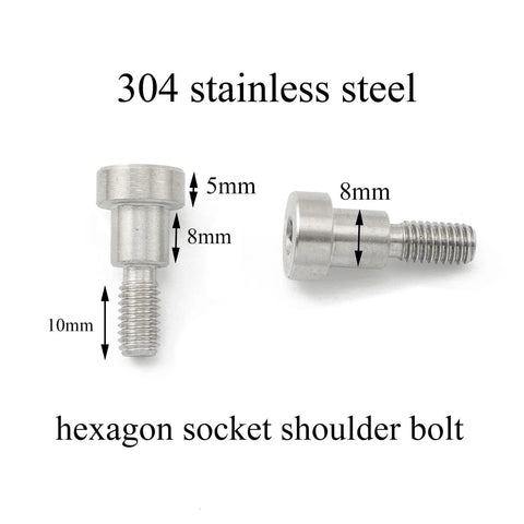 Heavy Duty Hex Socket Shoulder Bolts 4 Pack For Injection Molding And Machinery Use Pro Bamboo Kitchen 304 Stainless Steel