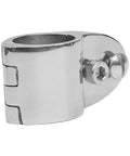 Bimini top hinged jaw rail mount, marine-grade 316 stainless steel, 25mm.