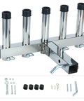 Stainless Steel Hitch Mounted Fishing Rod Holder For 2 Inch Hitch Receivers Built To Last With One Piece Weld Buffer Foam Cushioned Base