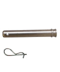Three Quarter Inch Hitch Pin With Self Locking Twist Clip, 4.25 Inch Usable Length, Stainless Steel, Fits 32K Towing Hitches