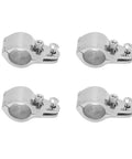 Four 316 stainless steel bimini top jaw slides hardware for 1-inch tubing boats