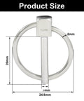 Set Of 4 Heavy Duty Linch Pins With Ring, 304 Stainless Steel, One Eighth By Three Quarters Inch, dimensions and measurements diagram