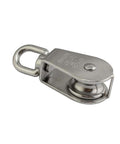 Stainless Steel M32 Pulley Steel Wire Pulley Single Wheel Swivel Lifting Pulley Single Sheave Block For Wire Rope Wheel 2pcs