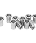 50 Piece Blind Rivet Nut Set Stainless Steel M6 Ribbed Nuts For Pro Grade Heavy Duty Fast Secure Installations And Durable Hardware