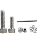 850 Piece Stainless Steel Nuts and Bolts Set M2 M3 M4 Hex Machine Screws Assortment Kit With Wrench, corrosion-resistant hardware