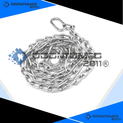 Stainless Steel OB Calf Pulling Chain 45 Inches With Handle Blue PVC Grip For Assisted Birth Delivery Durable Medical Instrument
