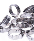 Three Quarters Inch PEX Cinch Clamp Rings in Premium 304 Stainless Steel Thickened Design for 360 Degree Watertight Seals No Bulge Inner Ring