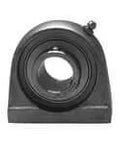 Front view of Stainless Steel Pillow Block Bearing, Single Unit MUCTB207-22 1-3/8 in I.D., Sealed Ball Insert.