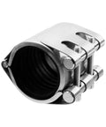 Stainless Steel Pipe Repair Clamp Kit For Emergency Fixes On Plastic And Metal Pipes 56mm To 59mm 2.2 To 2.3in Band With Rubber Inner Liner