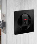 Indicator Pocket Door Lock Set For 1 3 Eighths To 2 3 Sixteenths Inch Doors With Flush Privacy Latch No Keys Required Stainless Steel 304 Construction Color Coded Indicators Bed And Bath Privacy Durable Smooth Operation