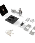 Indicator Pocket Door Lock Set For 1 3 Eighths To 2 3 Sixteenths Inch Doors With Flush Privacy Latch No Keys Required Stainless Steel 304 Construction