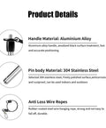 Product details of Heavy Duty Stainless Quick Release Pin VXCICC 0.39 Inch Diameter Ball Locking Pin with materials and features