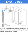 Diagram showing installation of Retractable Indexing Plunger Pins Set uxcell M6 Stainless Steel Spring Loaded Latch for easy locking.