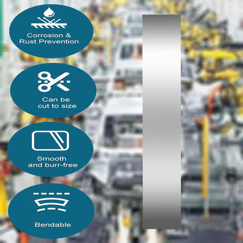 Shim Stock Assortment Set 50 Pieces 304 Stainless Steel Metal Shims 1 Inch Wide By 6 Inches Long With 10 Thicknesses Features