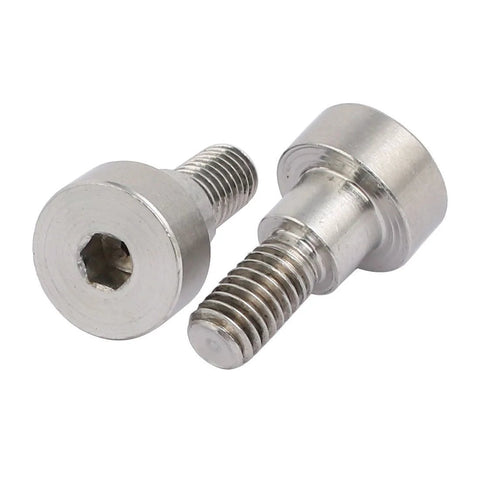 Heavy Duty Shoulder Bolts 10 Pack In 304 Stainless Steel Hex Socket 8mm Shoulder Diameter 6mm Shoulder Length M6 Thread Fully Threaded Built