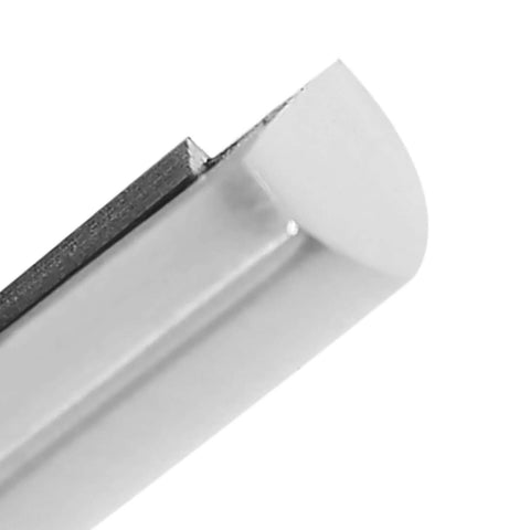 Close-up view of Sliding Shower Door Bottom Guide 304 Stainless Steel Replacement Parts for Frameless Glass Doors and Sliding Barn Door Track.