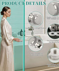 Product details of Heavy Duty Stainless Steel Shower Door Handle For Glass Doors One Sided Pull Knob SUS304 Brushed Nickel