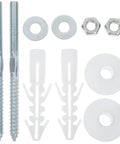 Heavy Duty Stainless Steel Sink Mounting Kit For Wall Mounted Pedestal Sinks With Expansion Plugs And Rubber Washers Corrosion Resistant 304 Stainless Steel Bathroom Hardware To Stop Wobble And Secure Your Wash Basin.