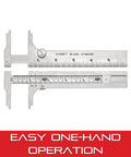 Starrett 1025-6 Slide Caliper Stainless Steel Nib Jaw 0 To 6 Inch Range Pocket Caliper with Precision Readings.