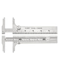Starrett 1025-6 Slide Caliper Stainless Steel Nib Jaw 0 To 6 Inch Range Pocket Caliper for Precision Measurements