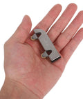 Hand holding part of 6Pcs Sliding Glass Door Wheels Kit For Cabinet Closet Wardrobe Replacement Roller Set With Quiet Silent Operation Smooth Glide