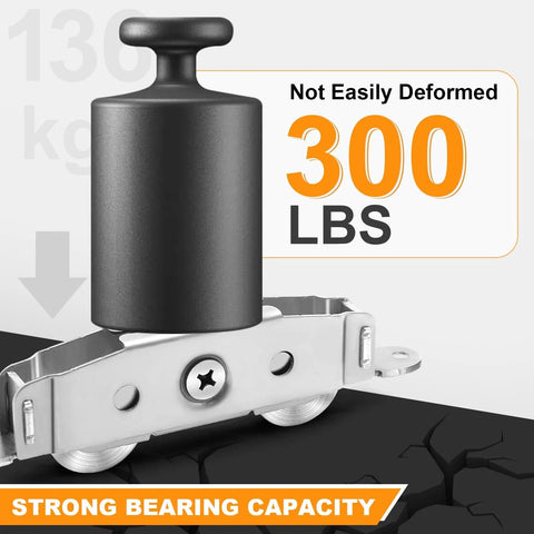 Sliding Door Rollers 2 Pack, 304 Stainless Steel Replacement For Patio Sliding Glass Doors, Height Adjustable Heavy Duty Rollers