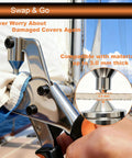Heavy Duty Snap Fasteners Kit With Tool 100 Sets Of 15mm Stainless Boat Snaps For Boat Covers RV Tarps And Canvas Repair