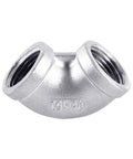 JoyTube Stainless Steel 304 Cast Pipe Fitting One Half Inch To One Half Inch Female To Female NPT Threaded 90 Degree Elbow Class 150