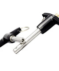 Stainless Steel 304 Push-Button Quick Release Pin T Handle Lock Pins, Pin Dia 3/8IN(9.6MM).Usage Length 65MM(2.55in) with Lanyard Cable