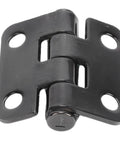 AKLOSIPY stainless steel butt hinge, front view, 316 marine grade, 38mm x 38mm, black finish for boat hatch/windows
