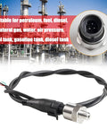 Stainless Steel 316 Pressure Transducer Sensor 100 Psi With 40 Inch Cable And One Eighth Inch NPT Connector for Industrial Use