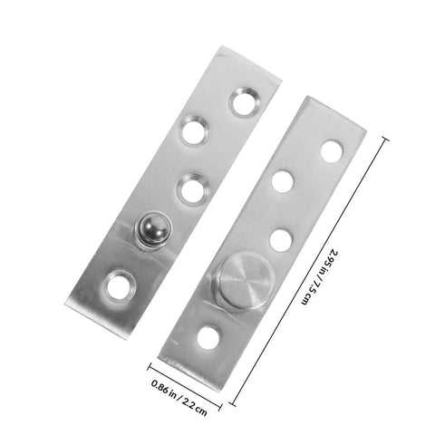 Heavy Duty 360 Degree Rotating Pivot Hinges 2 Pack Concealed Center Shaft Stainless Steel for Shed Doors and Cabinets