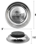 Stainless Steel Magnetic Parts Tray 6 Inch Durable Magnetic Organizer For Nuts Bolts Screws Small Parts Tools Rust Resistant